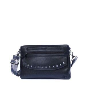 Lug Pacer VL Crossbody Bag - Unisex, Black, Secure Back Zip Pocket